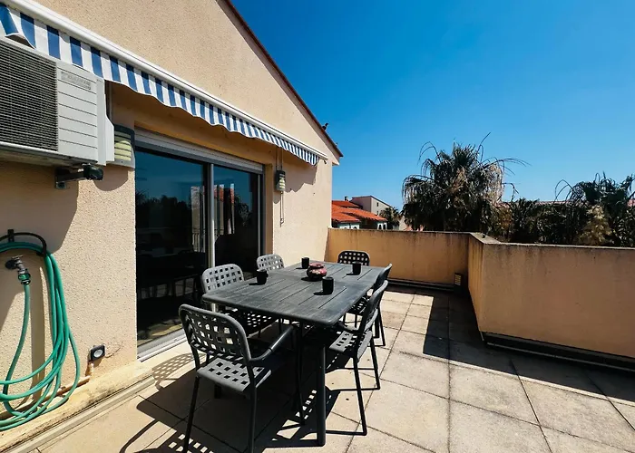 Appartamento T2 à Avec Terrasse, Barbecue, Parking Et Climatisation - Fr-1-309-393 Argelès-sur-Mer