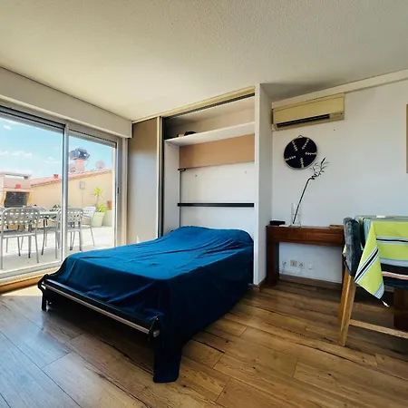 T2 A Avec Terrasse, Barbecue, Parking Et Climatisation - Fr-1-309-393 * Argelès-sur-Mer